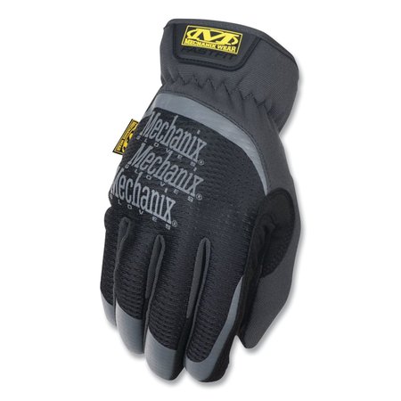 Mechanix Wear FastFit Work Gloves, Black/Gray, Large, Pair MFF-05-010